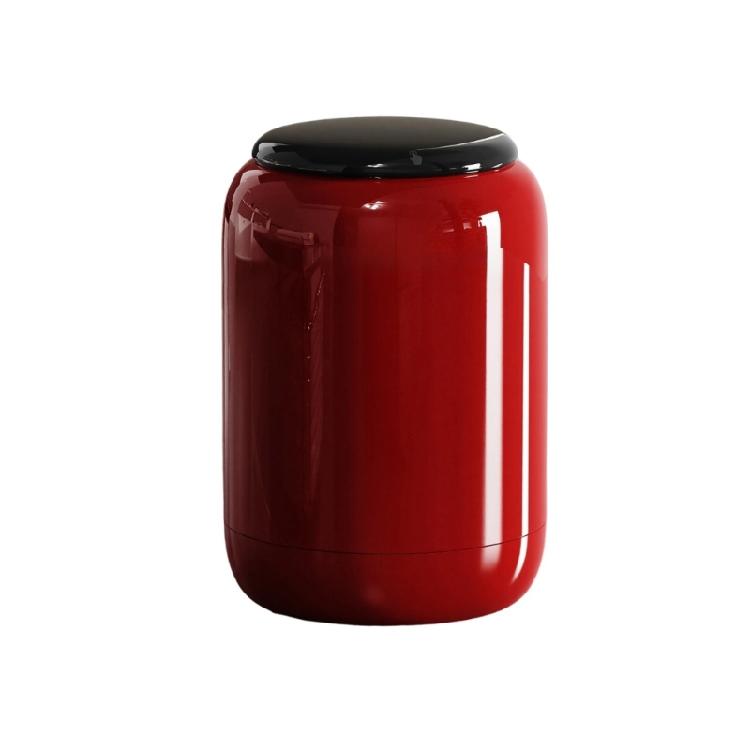 

Practical Press Lid Trash Can Small Waste Bin For Modern Home Office Decoration Tabletop Gabage Can for Living Room красный