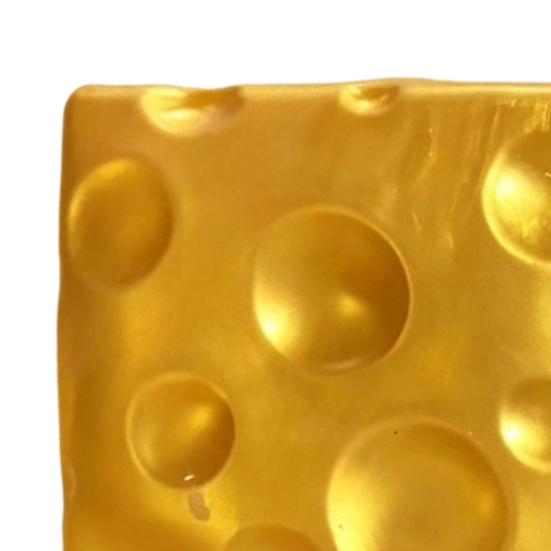 Cheese Cube Squeeze Toy Golden Stress Relief Toy, Giant Office Anxiety Gadgets Simulated Food Pinch for Reduction & Boredom Fidget Toys