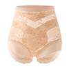 Big Size Ladies Summer Sexy Lace Belly Lift Hip Ice Silk No Scar 10A Antibacterial High Waist Triangle Briefs