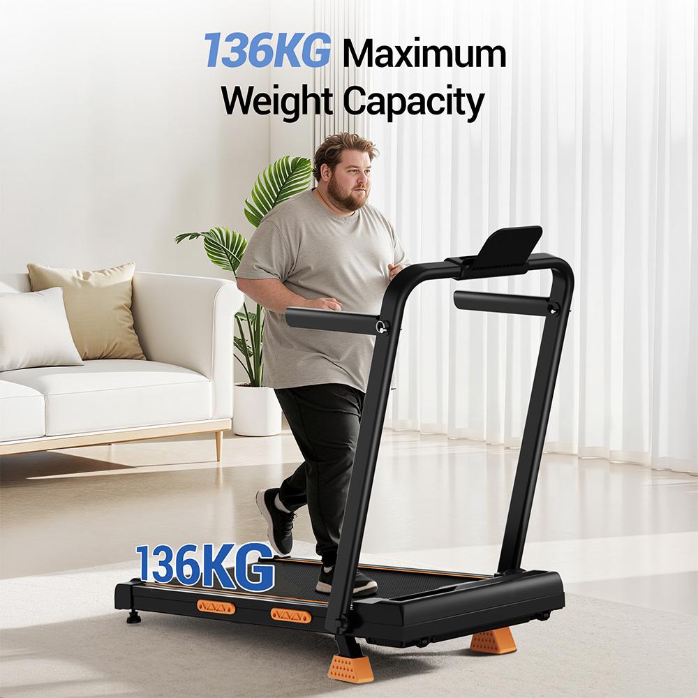 ROBORE X5F Foldable Treadmill with 14% Incline, 2.5HP Quiet Motor, 10km/h Max Speed, 150kg Load, 3-Level Incline, LED Display & Remote Control