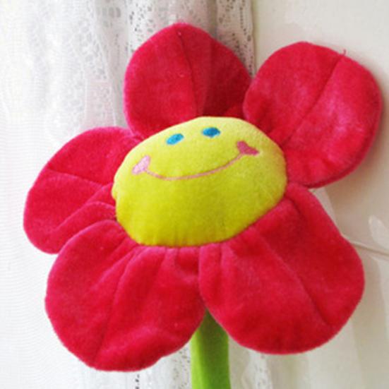 Plush Flower Un Flower with Bendable Stems Smile Face Stuffed Toy Home Decor