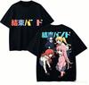 Bocchi The Rock Anime Lover TShirt Harajuku Cotton NewModel Oversized Unisex Short Sleeves Classic Breathable Couples Classic