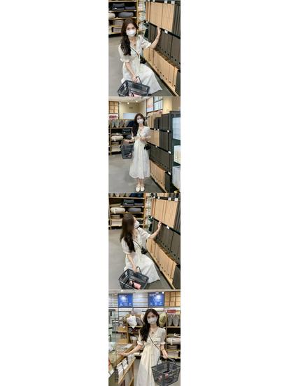 Spring 2024 Gentle Girl High-Waist Tie Dress & Mid-Length Skirt Set