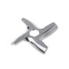 Set da 3 pezzi Coltello Tritacarne Lama a Croce Acciaio Inossidabile Antiruggine 4 Lame Foro Quadrato Parti Accessori Tritacarne