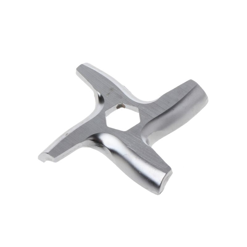Set da 3 pezzi Coltello Tritacarne Lama a Croce Acciaio Inossidabile Antiruggine 4 Lame Foro Quadrato Parti Accessori Tritacarne