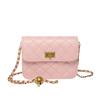 Fashion Bag Crossbody With Lingge Design And Chain Shoulder Strap Metal Ball