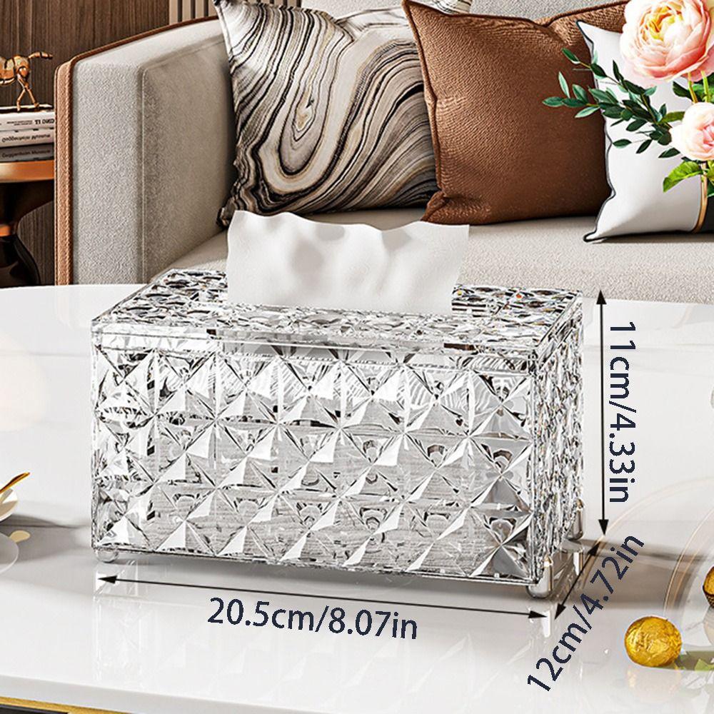 European Style Tissue Storage Box Minimalist Light Luxury Napkin Box Gift Paper Dispenser Car