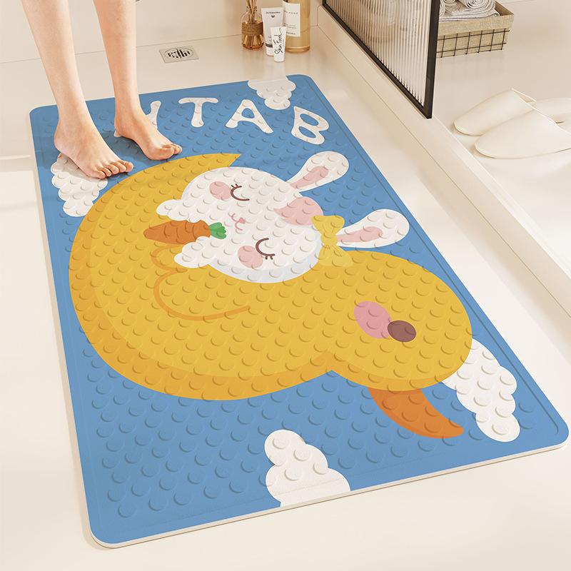 

Коврик для ванной комнаты с противоскользящим покрытием, коврик для предотвращения падений с присоской, для ванной комнаты, туалета, ванны для пожилых людей, детского душа, специальная подкладка для ног 40*70cm