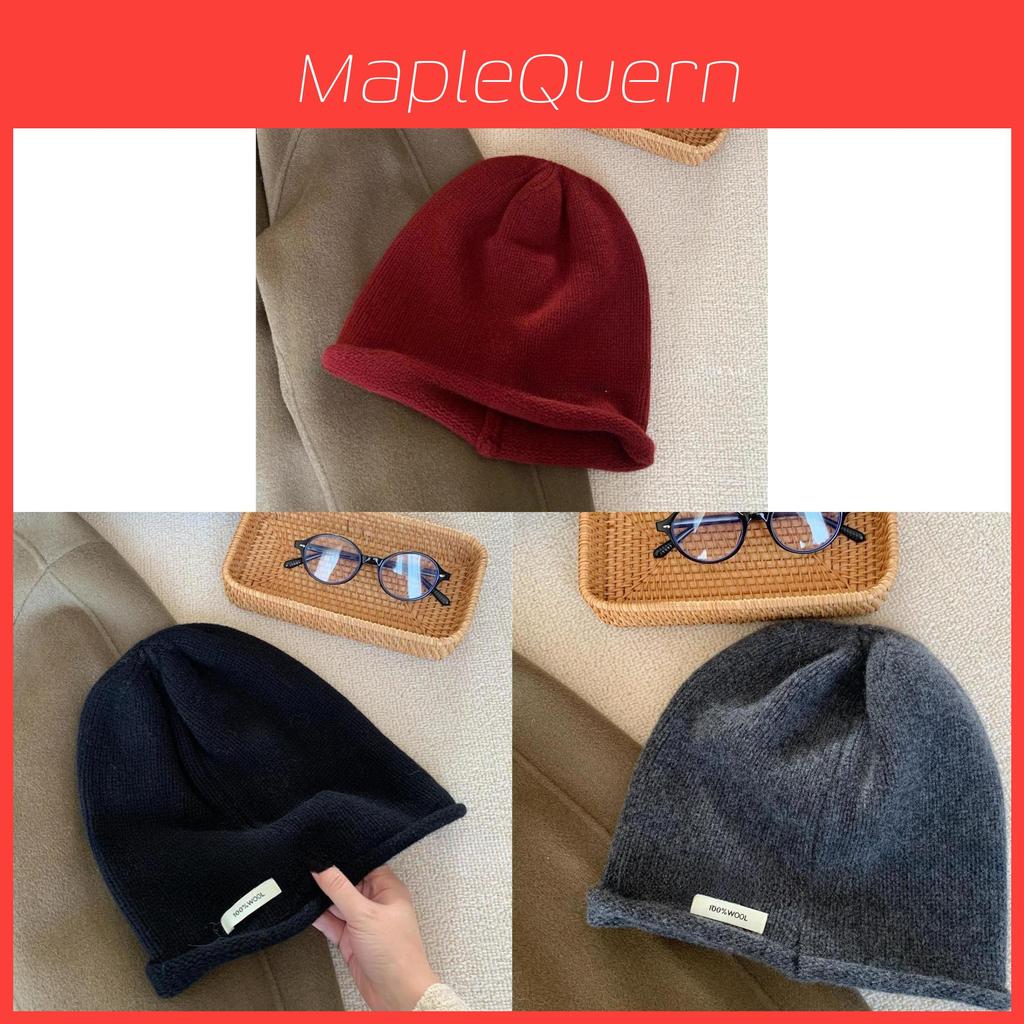 Knitted Wool Fisherman Hat For Winter Warmth With Face Slimming Effect For Women