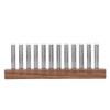 LED Music Spectrum Display Home Audio Analyzer High Sensitivity Music Rhythm Light Bar with 12 Light Tubes Adjustable