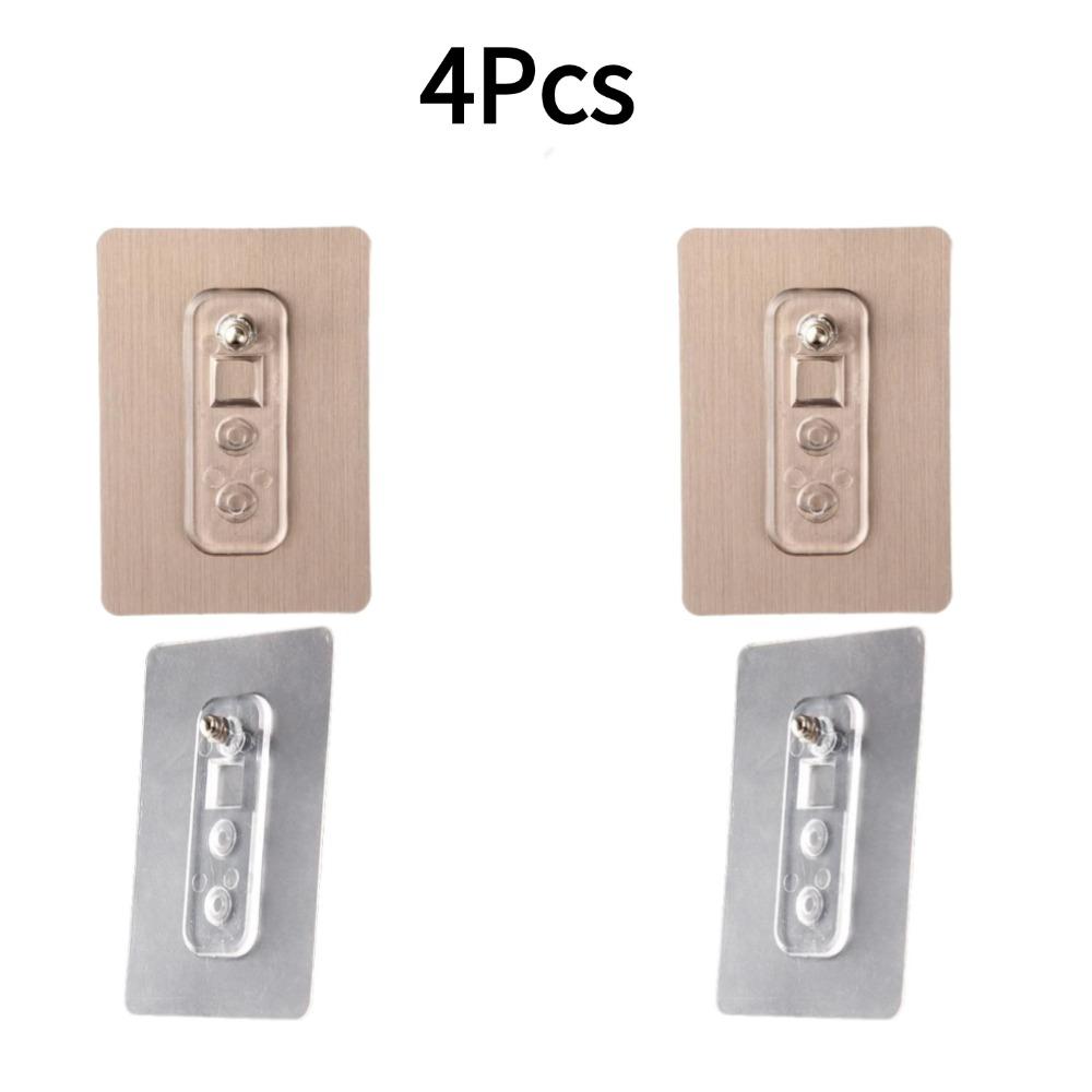 4/5PCS Non Punched Self-adhesive Screw Sticker Adhesive Strong Non Nail Wall Frame Fixing Screw Hook Storage Rack Fixing Tools