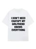 Sommer Damen T-Shirt Streetwear Ich Brauche ChatGPT Nicht Meine Freundin Weiß Alles Buchstabe Herren T-Shirt Oversize Y2K Top Vintage