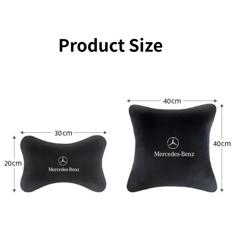 For Mercedes Benz AMG GLE GLS CLS GLC CLA GLA GLK ML C197 R231 W167 Car Seat Pillow Neck Headrest Protect Seat Belt Shoulder