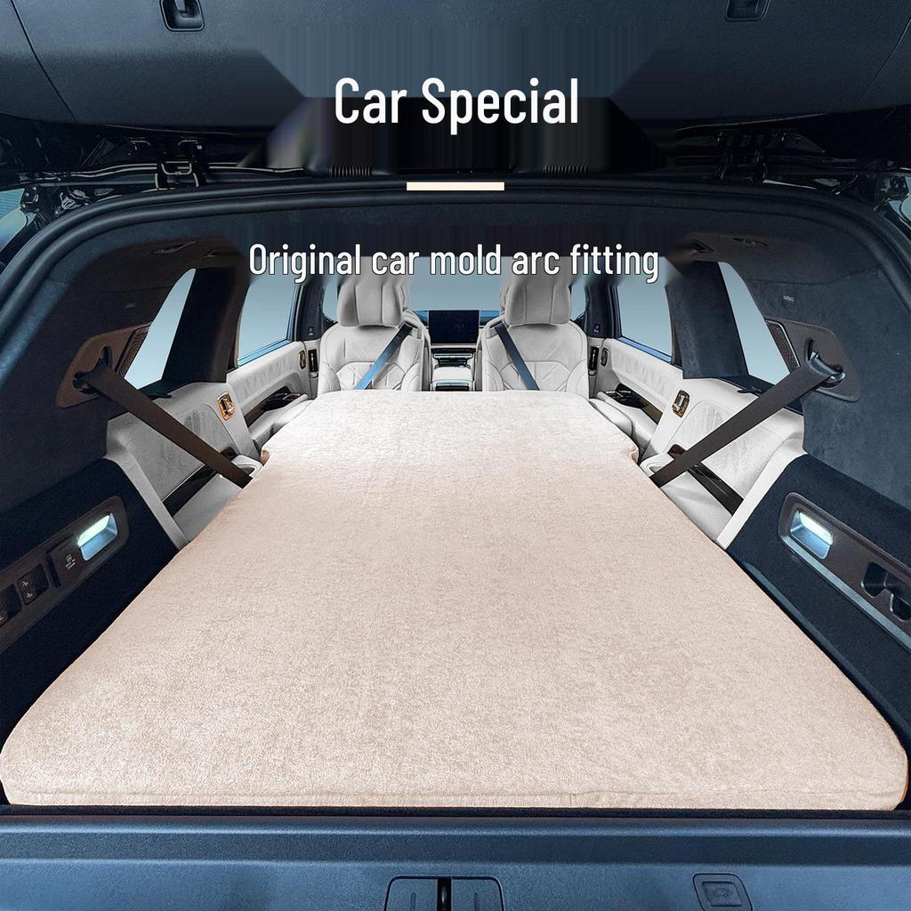 Inflatable Car Bed Mattress for Zeekr 9X: Rear Seat & Trunk Sleeping Pad Suitable for Six Sheep