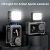 LED Magnetic Camera Light for DJI Action 5 Pro/Action 5/Action 4 Waterproof Underwater Led Video Fill Light Quick Release Light