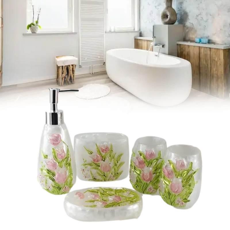 Flower Bathroom Patterned Lotion Storage Bottle Hand Sanitizer Bottles Gift