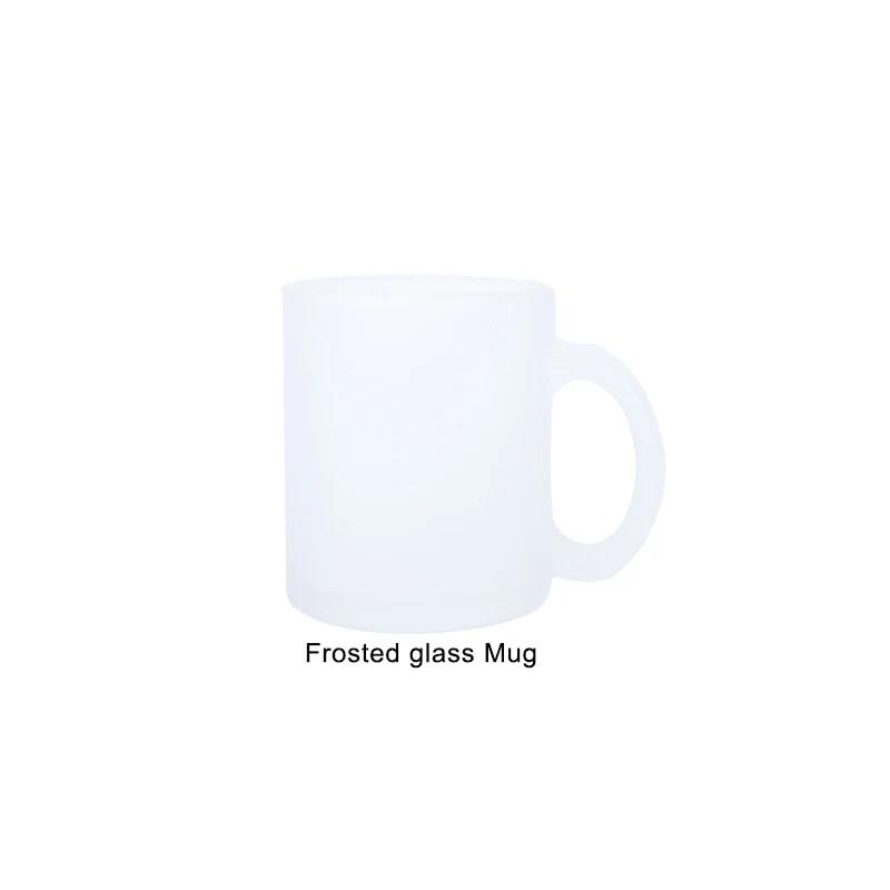 

Customized Glass Coffee Mug Frosted glass Custom image Mug DIY Breakfast Milk Cup DIY logo teaCup for Best Gift
