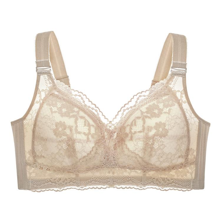 Thin Lingerie Women's Plus-size Bra Adjustable Gathering Bra Breast Retraction Anti-sagging Bra Push Up Bra