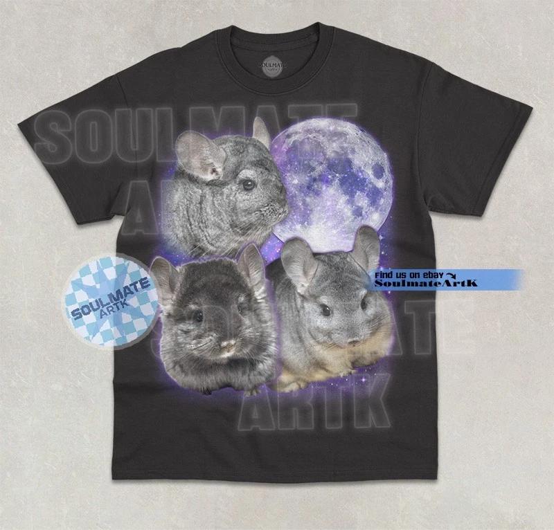 Three Chinchilla T-Shirt Funny Cute Animal Lover Joke Graphic Unisex Shirt 2XL