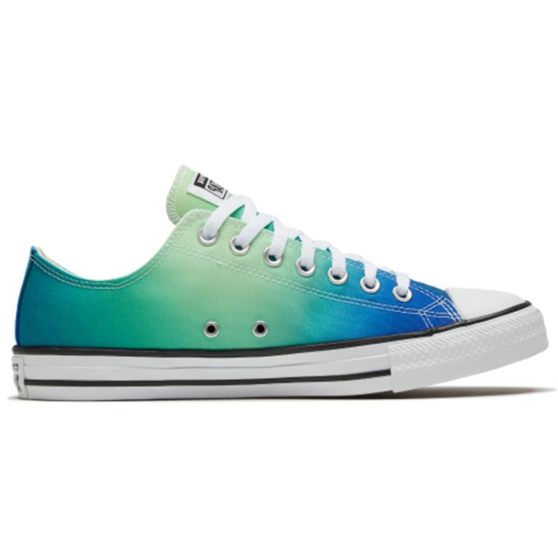 Converse Chuck Taylor All Star Kulatá špička Šněrovací Nízké Espadrilky Unisex Modrá Zelená Bílá