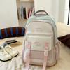 Backpack Large Capacity Student Schoolbag Color Contrast Backpack