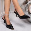 2026 Spring/Summer Women's Versatile Solid Color Pointed Toe Stiletto Heels