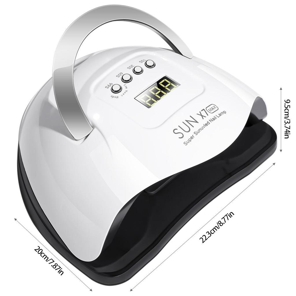 2025 Nail Lamp 320W LED Quick-Dry, 66 Beads, Smart Curing, No-Tan