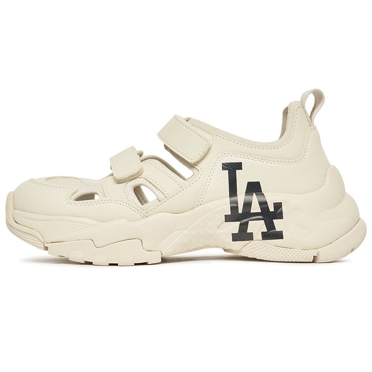 Sandale MLB Chunky Cuir Masque Décontracté Augmentant la Hauteur Imperméable Chaussures de Ruisseau Chaussures Unisexes Blanc 3ASDCH123-07CRS 42.5 gray
