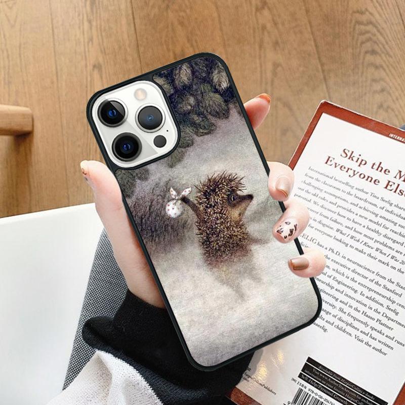 Hedgehog in the Fog Phone Case cover For iPhone 17 Air 14 13 15 16 16e Pro Max Coque 12 11 Pro Max For Apple PLUS fundas