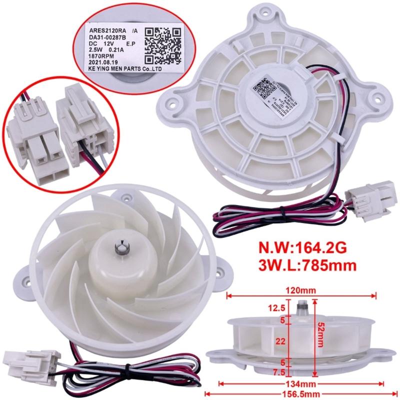 Easy Quick Installation Replacement Fan for Refrigerator Freezer DC12V for Simple DIY Repair
