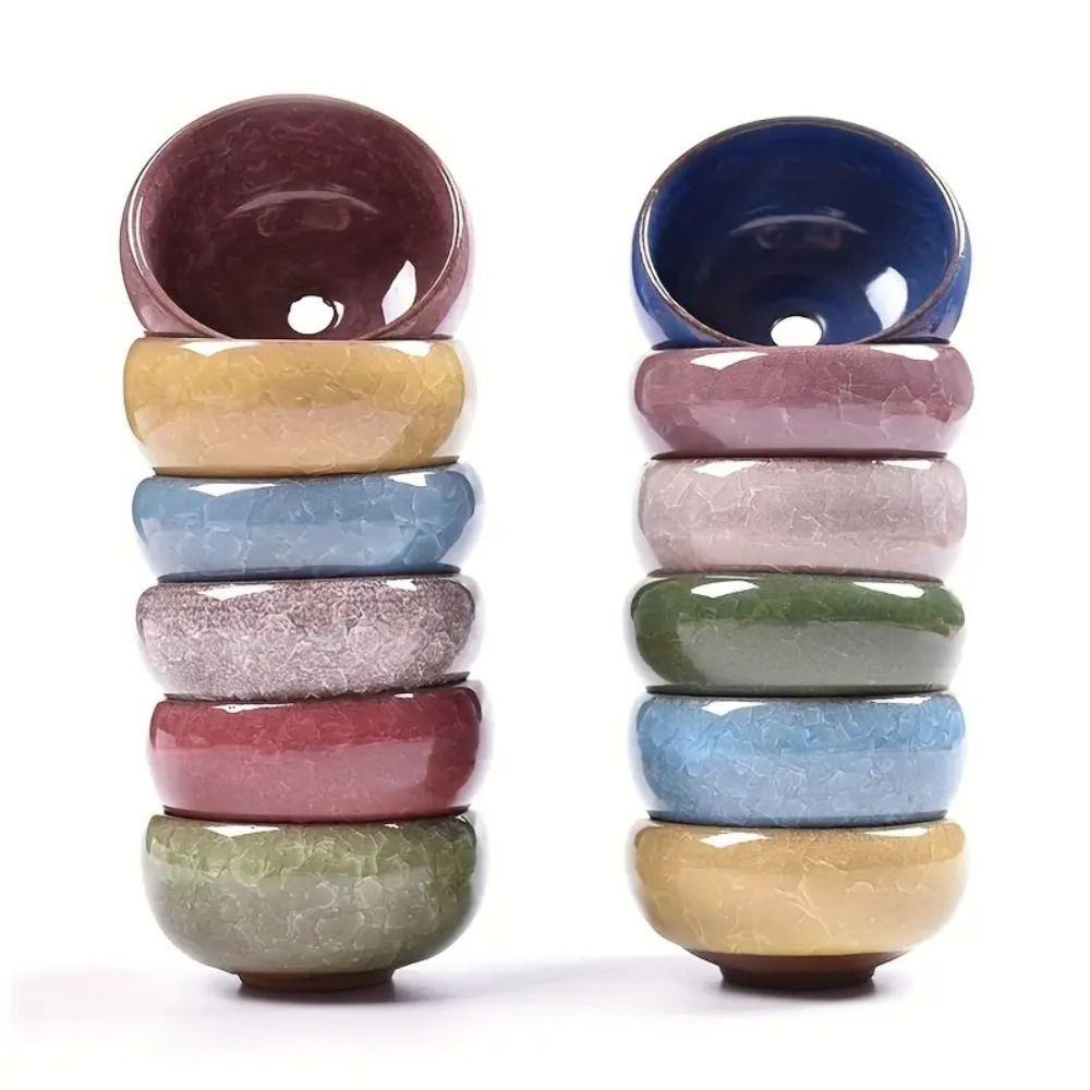 

Керамический цветочный горшок с глазурью Ice-Crack, маленький бонсай, горшочек, мини-простой суккулент, цветочный горшок, домашний садовый декор