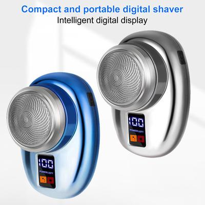 Mini Electric Shaver Digital Display Type-C Rechargeable Waterproof Wet Dry Portable Travel Shaving Razor Men Beard Trimmer Hair Remover Tool