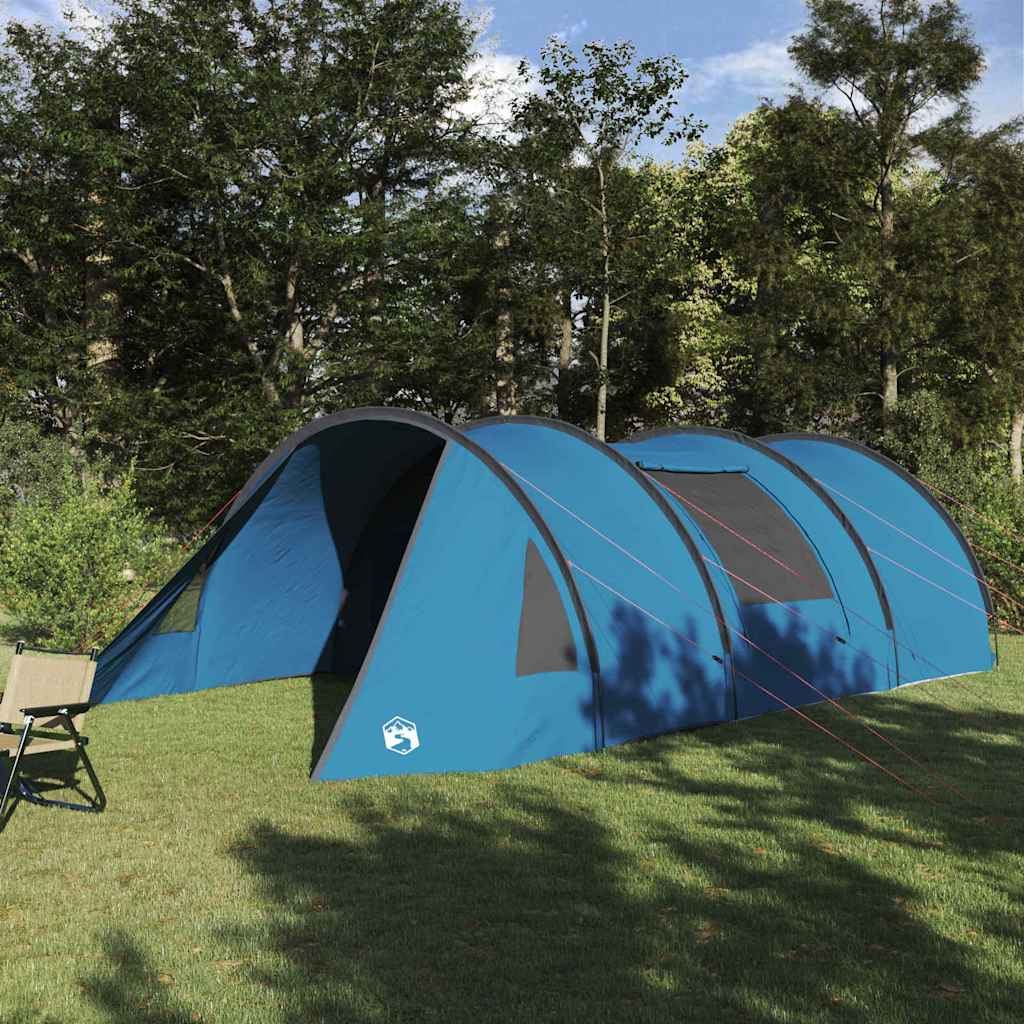 5 Person Tunnel Tent in Blue and Grey 805 x 405 x 211 cm