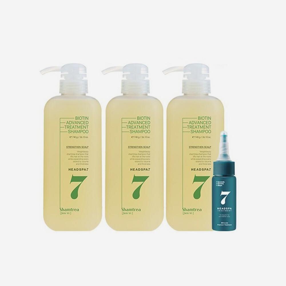 

Head Spa 7 Biotin Treatment Shampoo 740ml x 3 + Blue Eyes 35ml x 1 247590, None