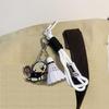 Badminton Pendant Acrylic Key Rings Decoration Bag Cartoon Dog Badminton Key Chain Small Keychain Hanging Pendants