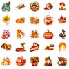 50 Thanksgiving Graffiti Stickers Turkey Apple Pie Autumn Harvest Festival Celebration Decorative Suitcase Stickers