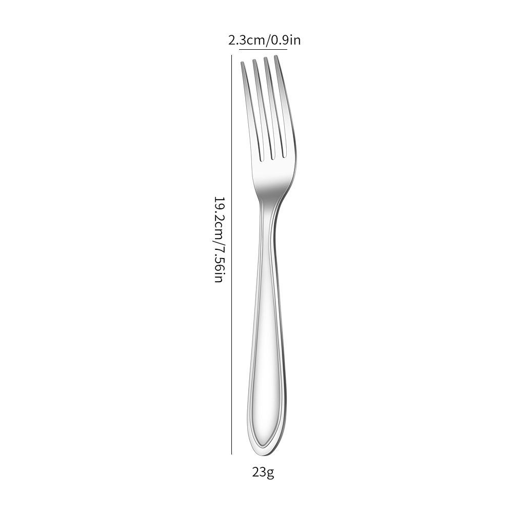 Crimping handle Stainless steel knife fork spoon Western tableware Suitable for kitchen and dining room
