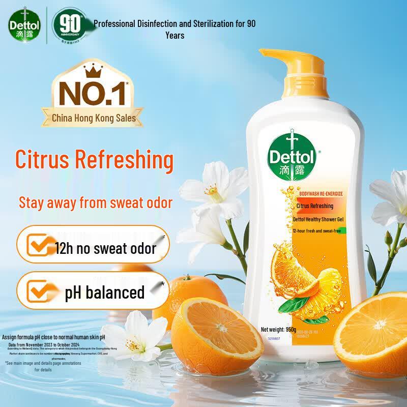 Dettol Citrus Fresh Гель для душа Семейная упаковка