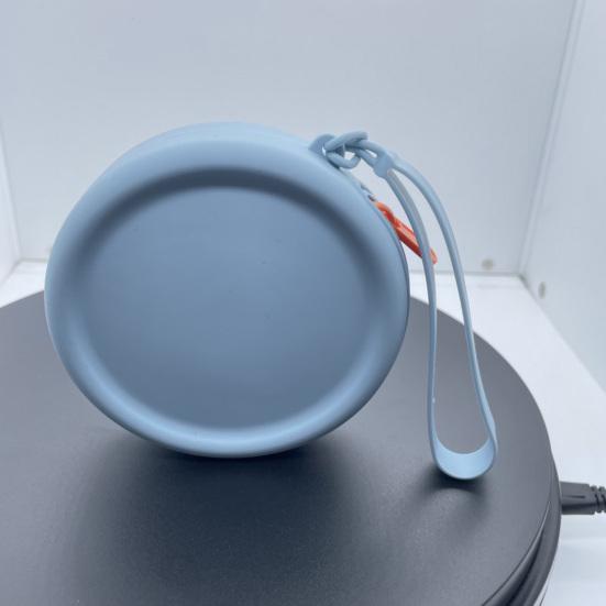 Dog Treat Pouch with Carabiner Kids Round Zipper Closure Pouch Earphone Storage Bag