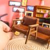 Mini Baby House Furniture Sofa 12 Points Miniature Leather Single Armrest Sofa Living Room Double Leather Chair