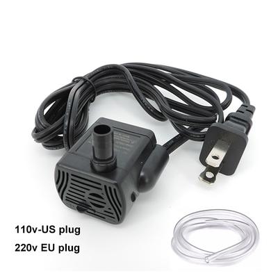Ultra Quiet 3W AC 220V 110V EU US Plug Mini Water Pump Flow Rate Waterproof Brushless Water Filter for Fish Tank Fountain Tools