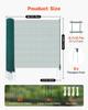 Temporary Fence with Posts, 1.2 X 15m Plastic Mesh Fencing, Garden Safety Fences Netting with Double-Spike Stakes & Guy Ropes, Temporary Fence for