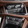 Für Alfa Romeo Giulia Stelvio 2017-2019 Auto Mittelkonsole Klimaanlage Verstellrahmen Zierblende Abdeckung Zubehör,Carbon