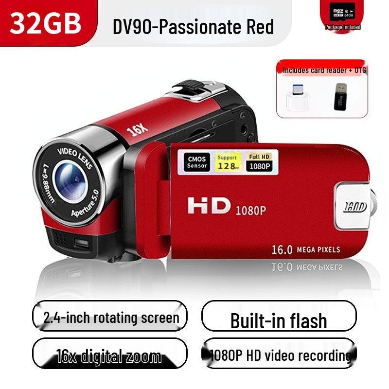 DV90 Digital Camera - 16MP HD Photo & Video Camcorder, Ideal Gift for Adults