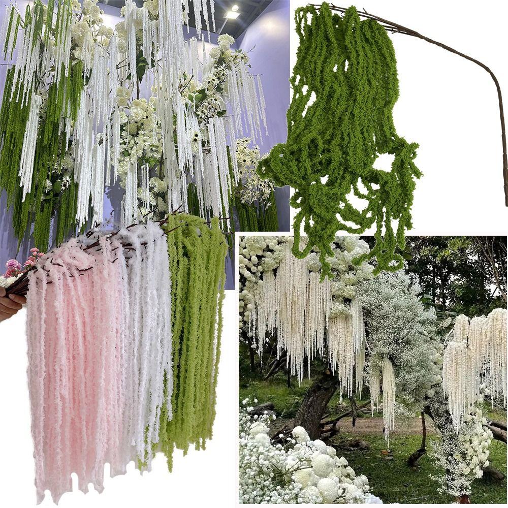 Multicolor Amaranthus Artificial Hanging Plant  European Wedding Decoration