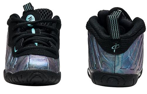 Nike Foamposite One PRM Slip Resistant Abrasion Resistant Mid Top Toddler Shoes Black Multicolor Infant And Toddler AO8038-009