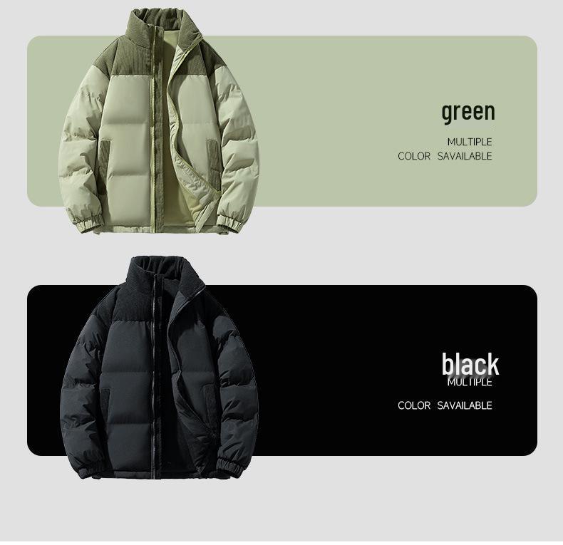 Men's Winter Thick Cotton Coat - Trendy Bread Jacket