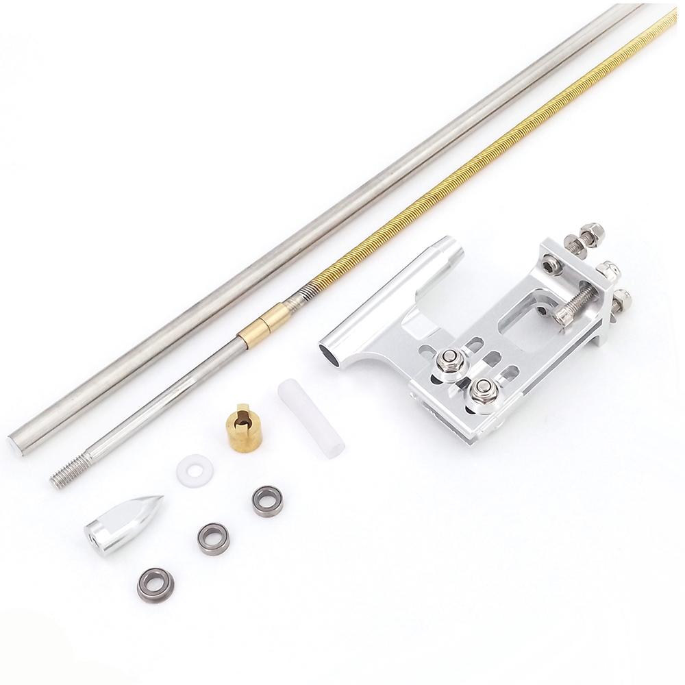 RC Boat Flexible Drive Shaft 4mm Bearing Right Left Shaft Strut Stinger Bracket 400mm for RC Speed Boat MONO Oval VEE Hydroplane