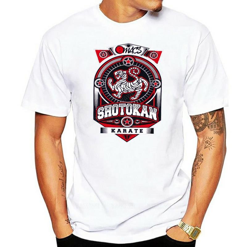 

Shotokan Karate Martialer Artser Graphic Printed T Shirt Black New Arrival Male Tees Casual Boy TShirt Tops Discounts Top Tee S