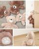 Beige teddy bear plush perfect as a hugging A cute and adorable gift for Large toy, 35cm, pillow. children. size. (M5-MGKFGB90132BE)